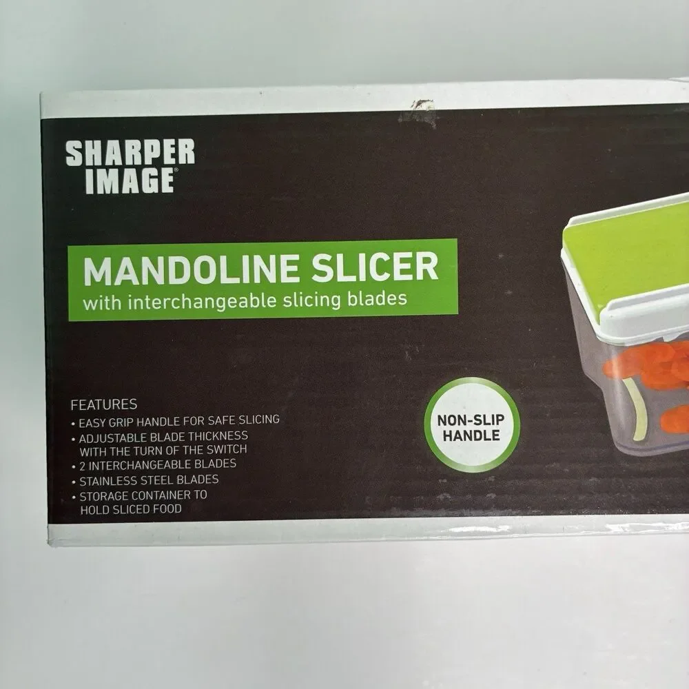 Sharper Image Mandoline Slicer With Interchangeable Slicing Blades Brand New